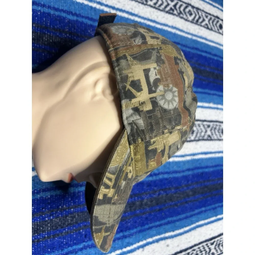 Outdoor Cap Oilfield Camo Born on a Rig Adjustable Hat Oilfield Worker